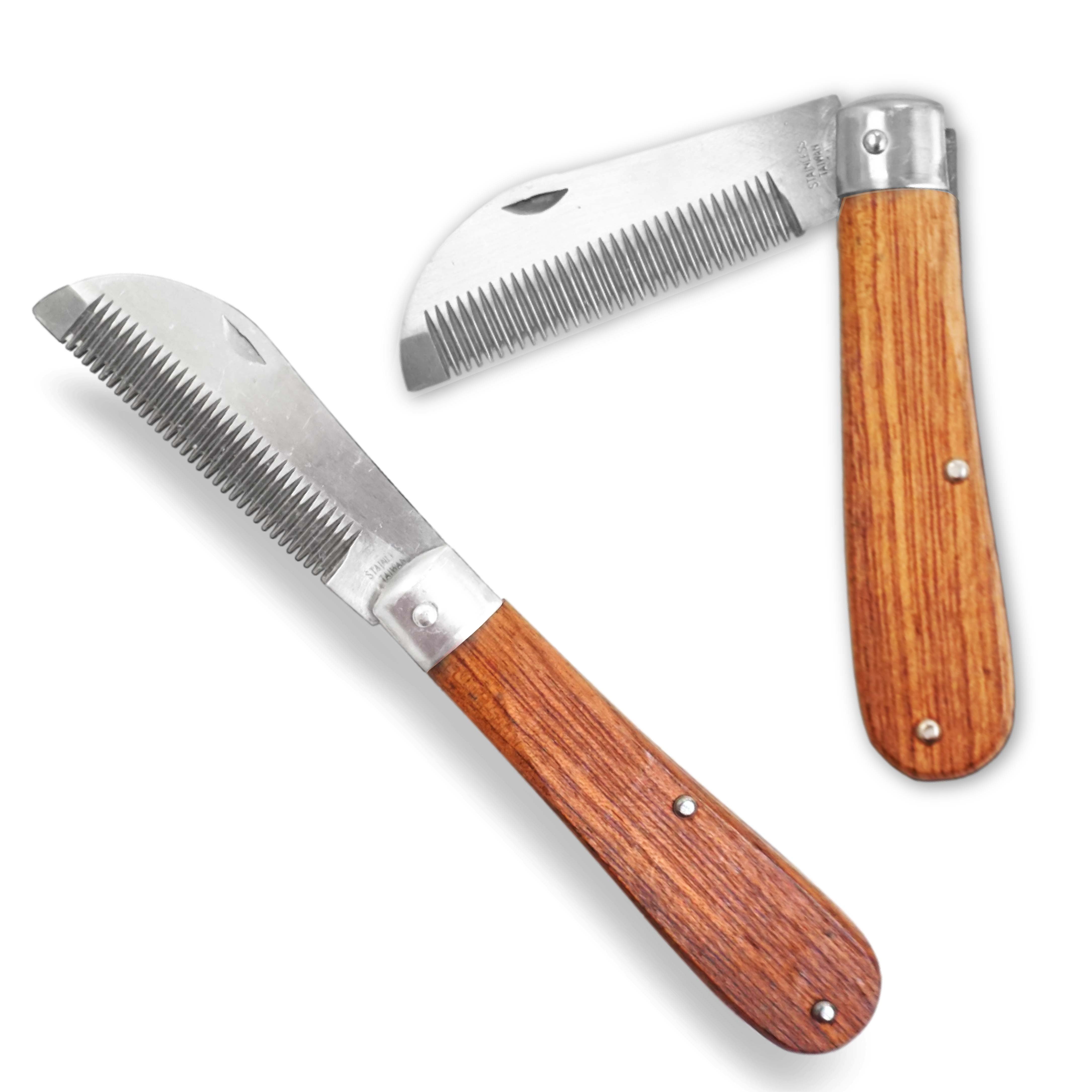 Mähnenverziehmesser Länge 18 cm, klappbar, Edelstahl